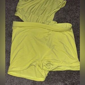Naked wardrobe lime shorts